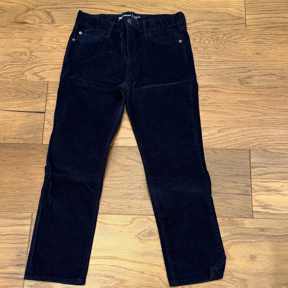 GAP Kids Navy Corduroy Pants Husky Slim size 10